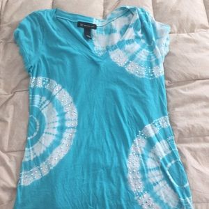 Tie-dye fitted tee